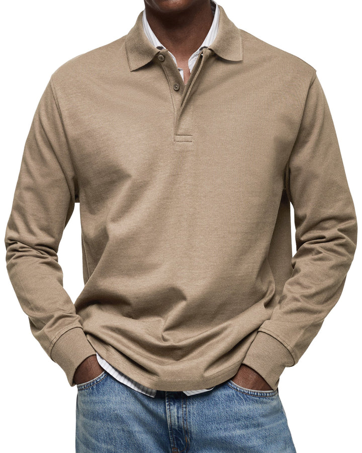 Ashton | Luxury Long-sleeved Polo Shirt