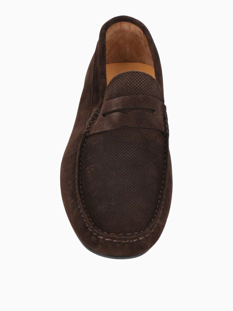 TOM | Chocolate Boat Suede loafers
