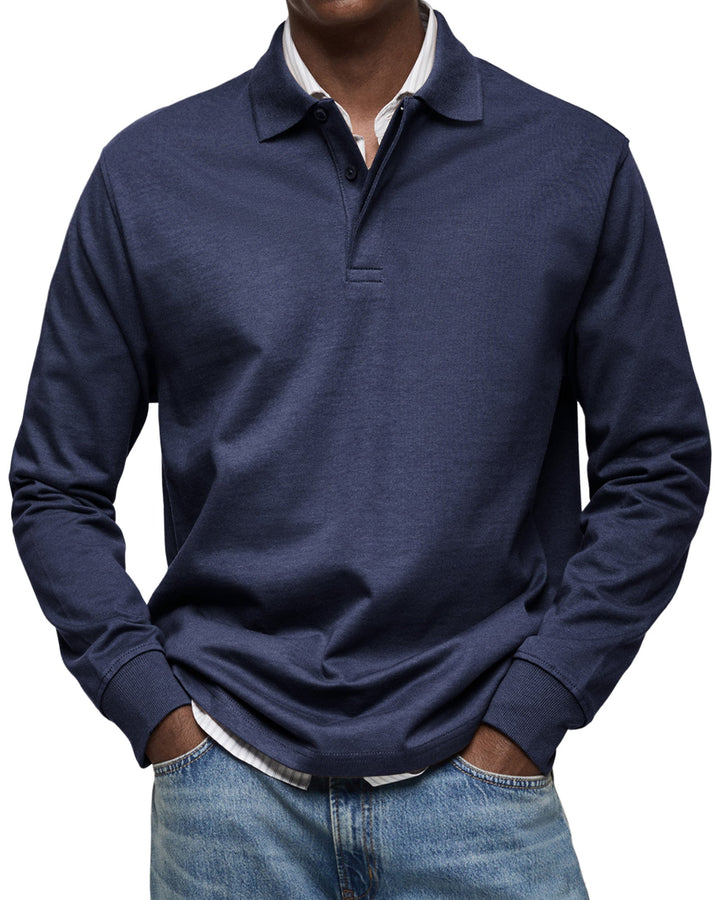 Ashton | Luxury Long-sleeved Polo Shirt