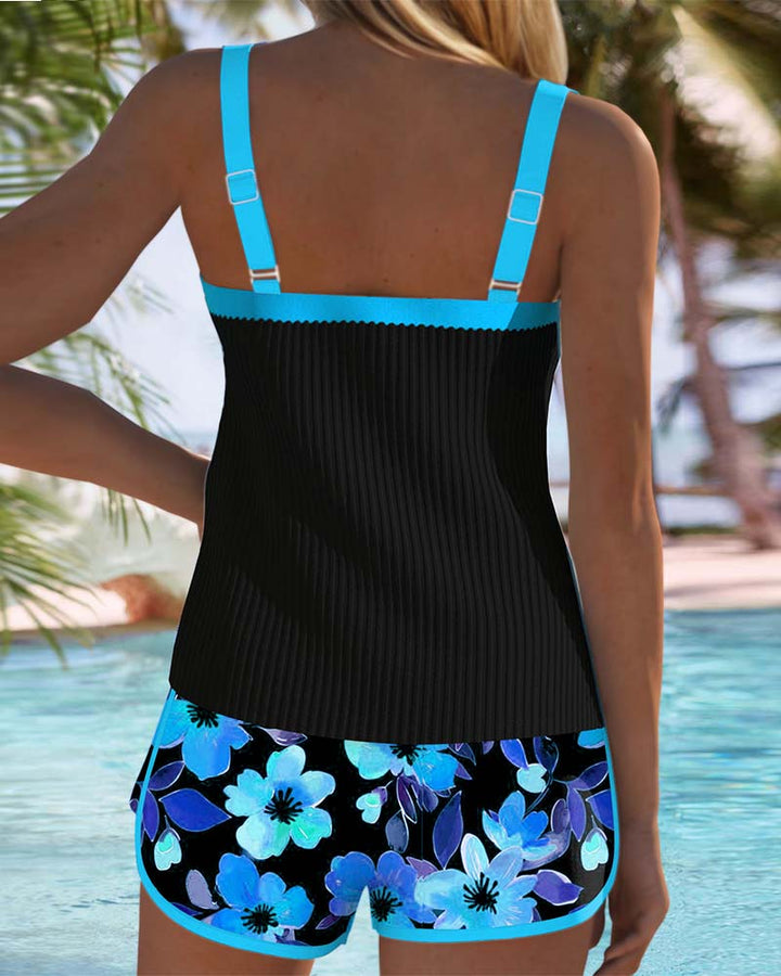 Darcy | Belly-Covering Elegant Tankini Swim Set