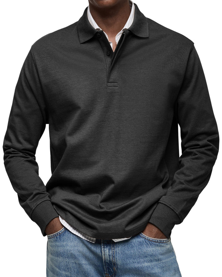 Ashton | Luxury Long-sleeved Polo Shirt
