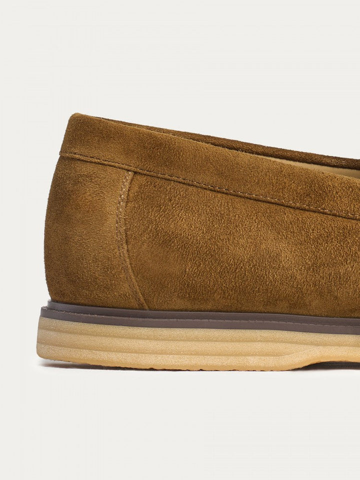 CAMEL | Coffee Suede loafers