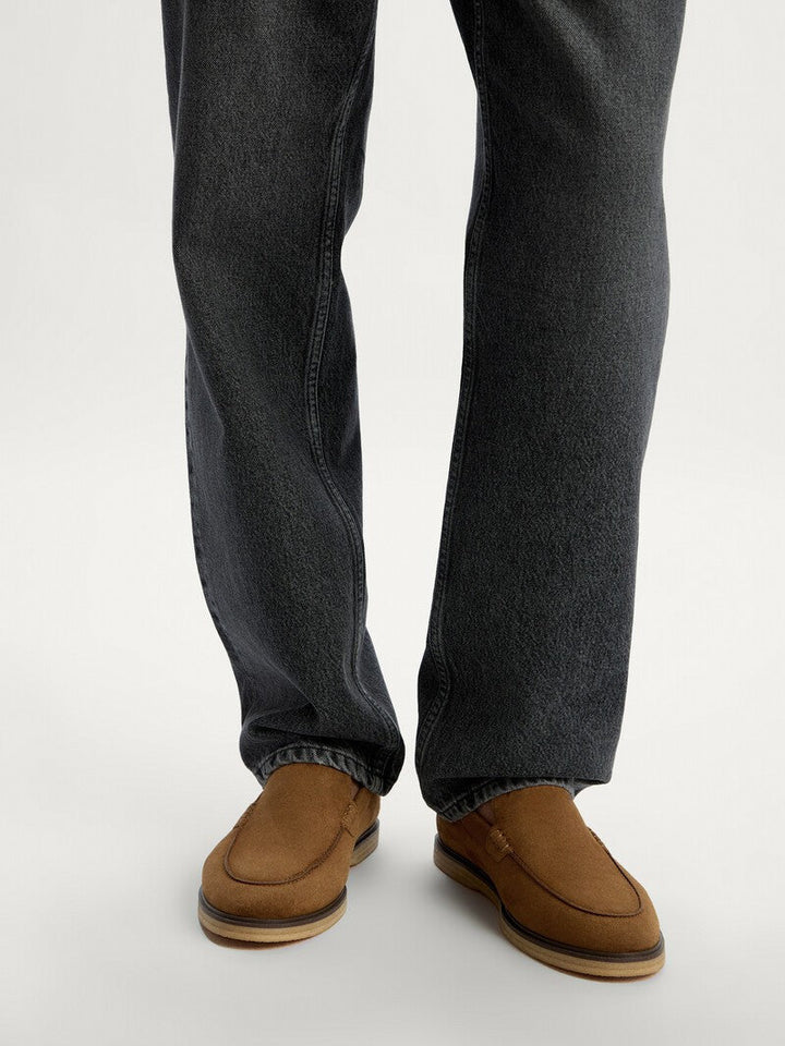 CAMEL | Coffee Suede loafers