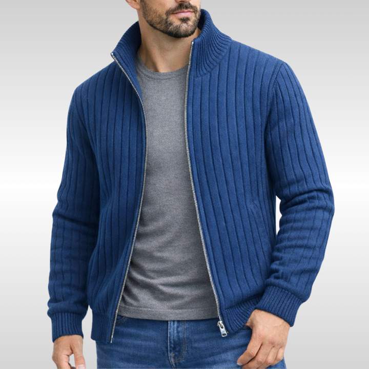 Bryan | Classic Zip-Front Ribbed Jacket