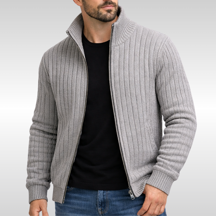 Bryan | Classic Zip-Front Ribbed Jacket