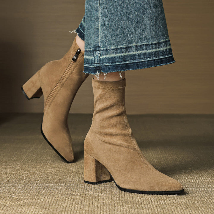 Tylia Genuine Suede Boots