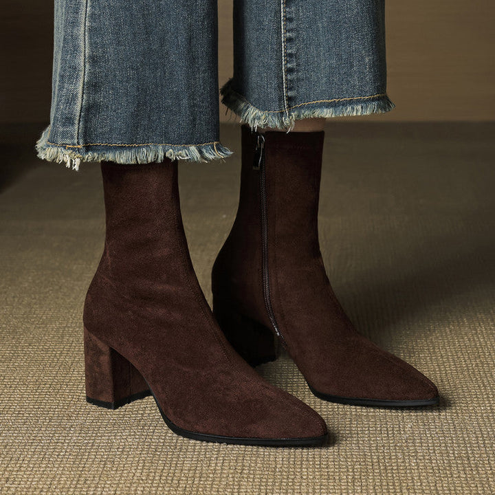 Tylia Genuine Suede Boots