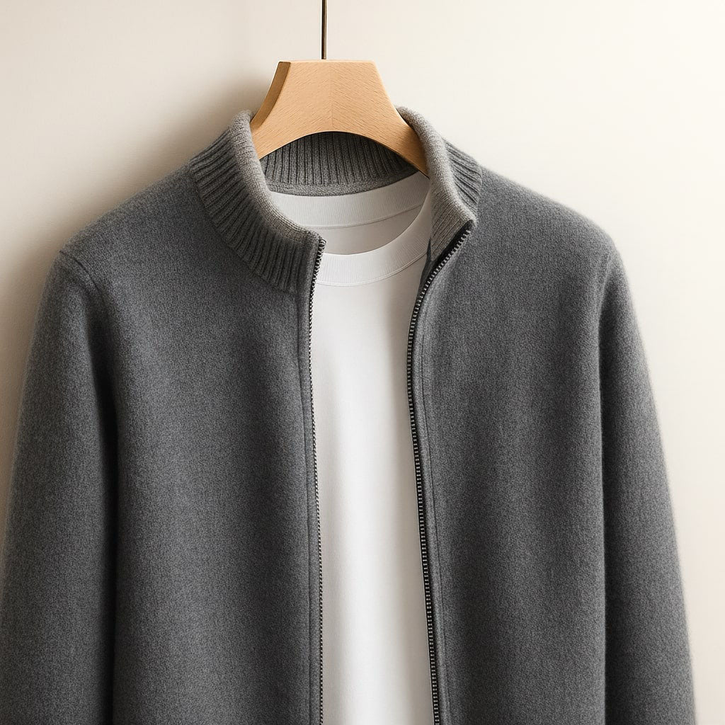 HARVEY™| ELEGANT WOOL ZIP VEST